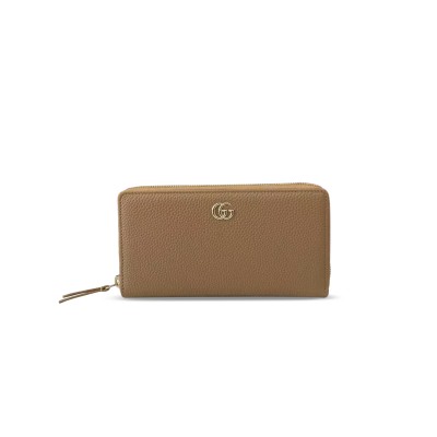 GUCCI BI-COLOR GG MARMONT ZIP AROUND WALLET ‎456117 (19*10.5*2cm)